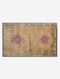 Vintage Turkish Hand-Knotted Wool Mini Rug No. 308, 1'4in x 2'
