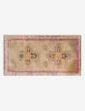 Vintage Turkish Hand-Knotted Wool Mini Rug No. 309, 1'4in x 3'