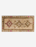 Vintage Turkish Hand-Knotted Wool Mini Rug No. 311, 1'5in x 3'2in