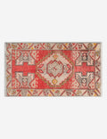 Vintage Turkish Hand-Knotted Wool Mini Rug No. 312, 1'5in x 3'2in