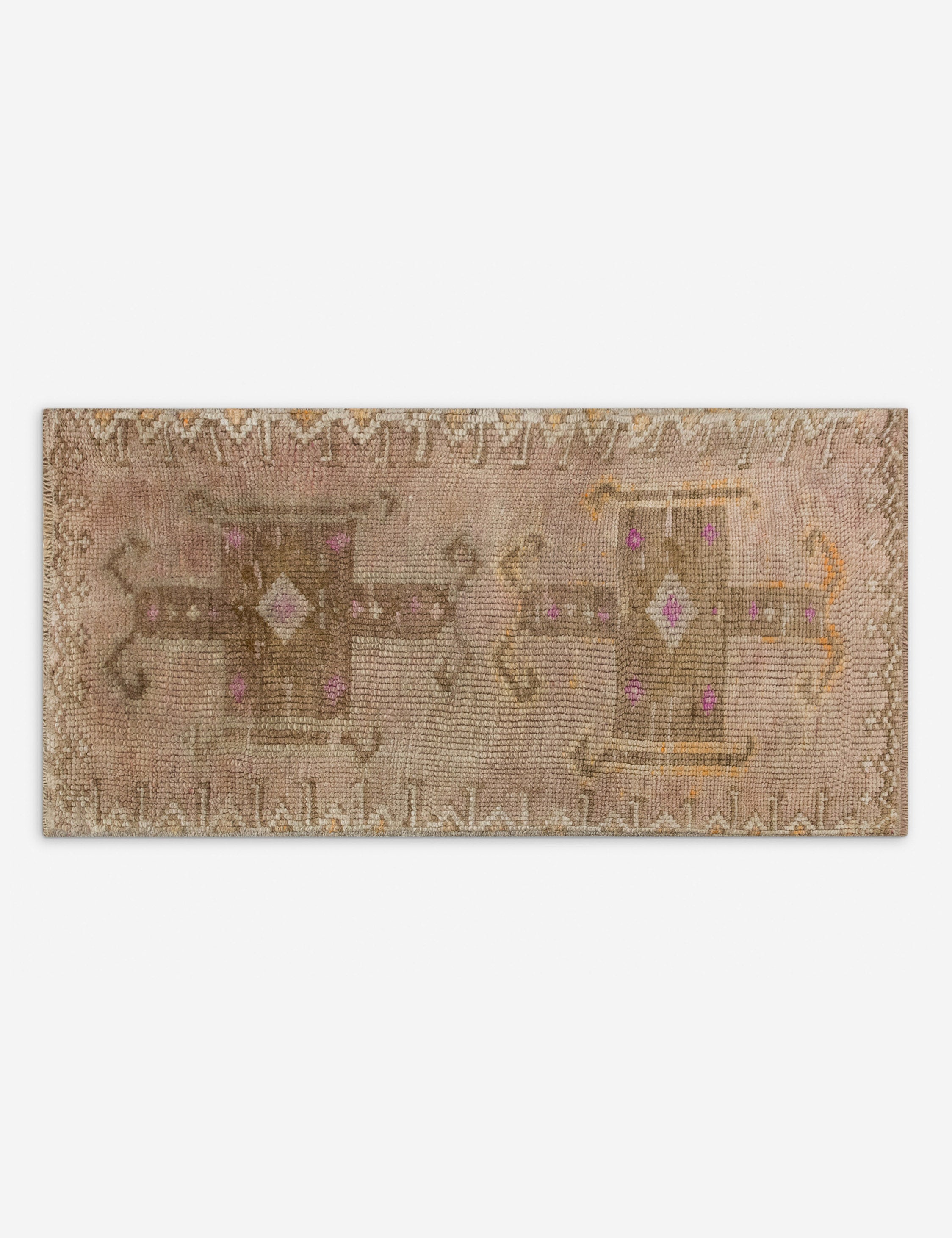 Vintage Turkish Hand-Knotted Wool Mini Rug No. 315, 1'6in x 3'3in