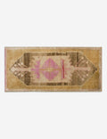 Vintage Turkish Hand-Knotted Wool Mini Rug No. 321, 1'2in x 2'8in