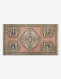 Vintage Turkish Hand-Knotted Wool Mini Rug No. 330, 1'7in x 3'1in