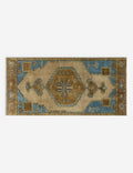 Vintage Turkish Hand-Knotted Wool Mini Rug No. 333, 1'4in x 2'9in