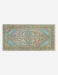 Vintage Turkish Hand-Knotted Wool Mini Rug No. 344, 1'6in x 3'