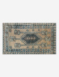 Vintage Turkish Hand-Knotted Wool Mini Rug No. 346, 1'7in x 2'6in