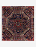 Vintage Turkish Hand-Knotted Wool Mini Rug No. 348, 2' x 2'2in