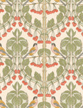 Linfield Wallpaper Swatch, Red and Green