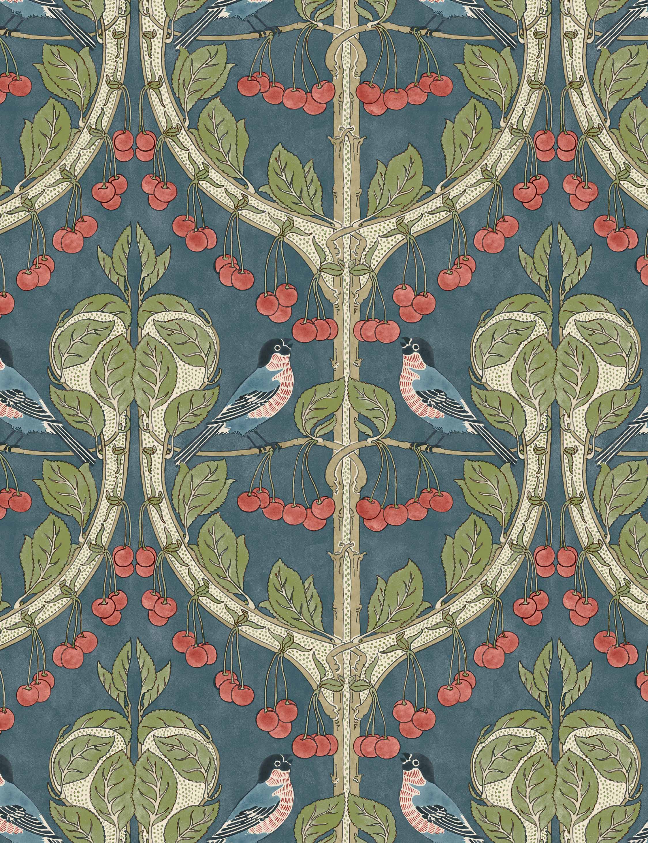 Linfield Wallpaper Swatch, Indigo