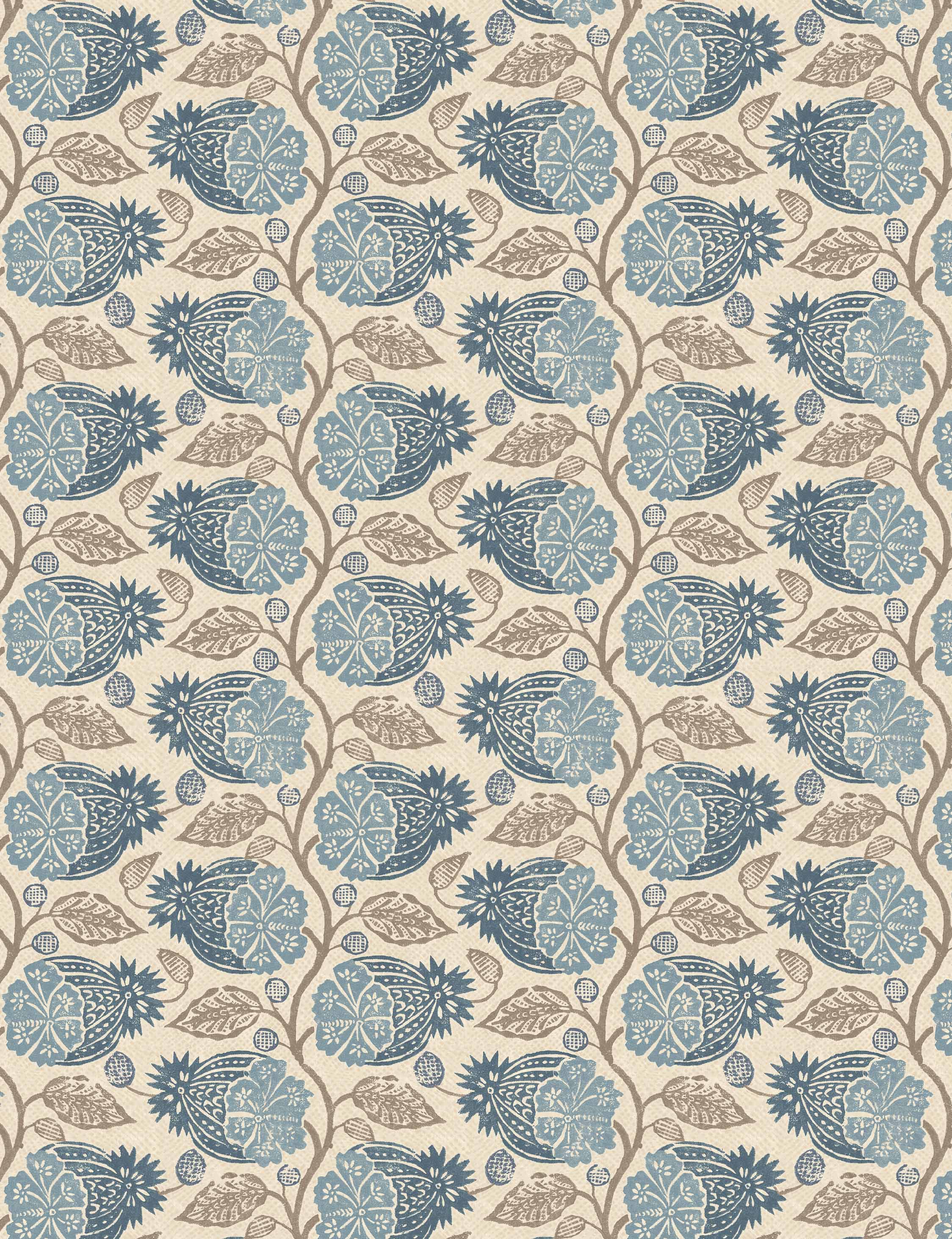 Thackery Wallpaper Swatch, Indigo