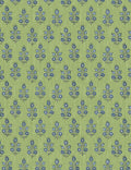Dorset Wallpaper Swatch, Green and blue