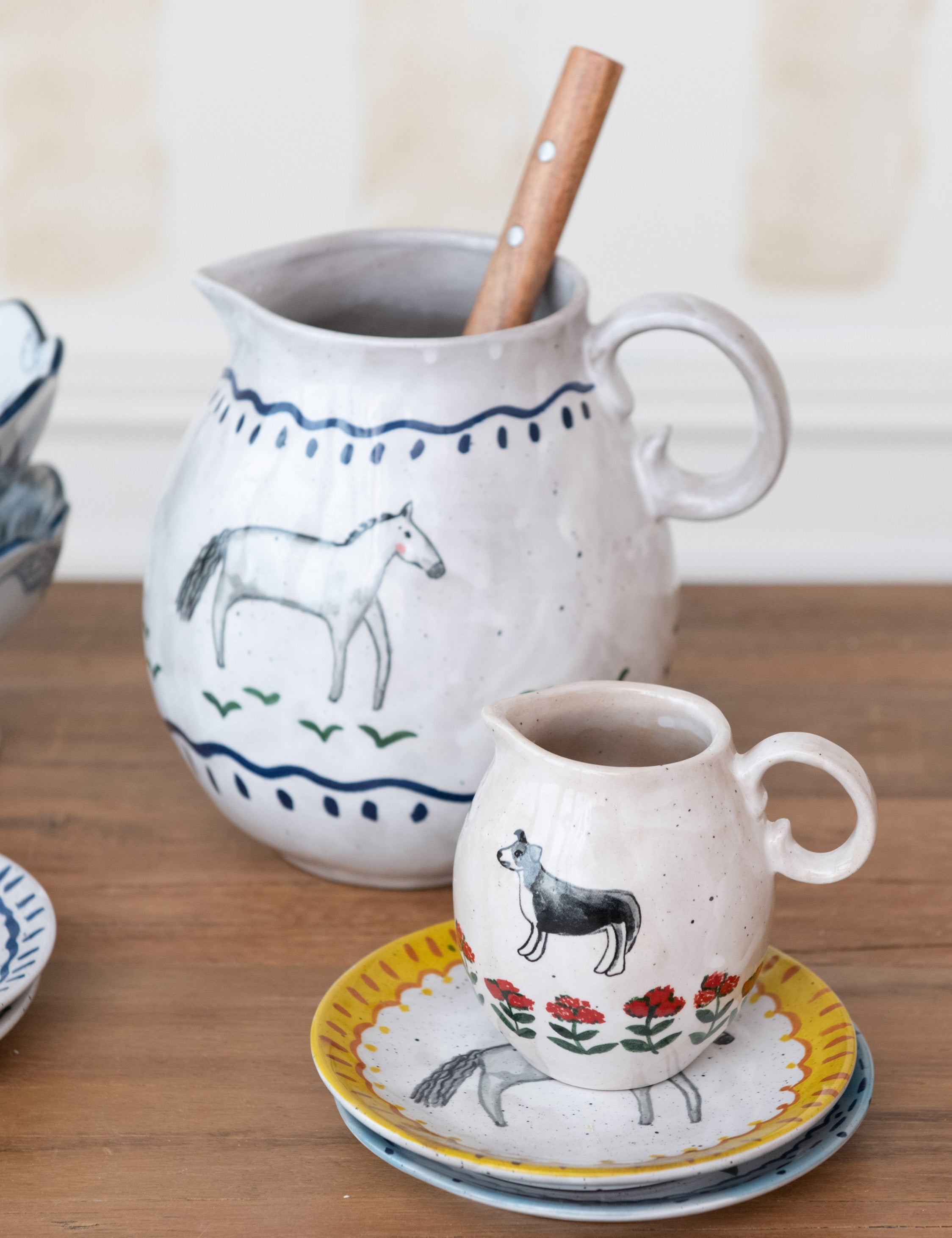 Epona Hand-Painted Pitcher