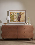 Open Box: Lasya 6-Drawer Dresser, Cool Brown