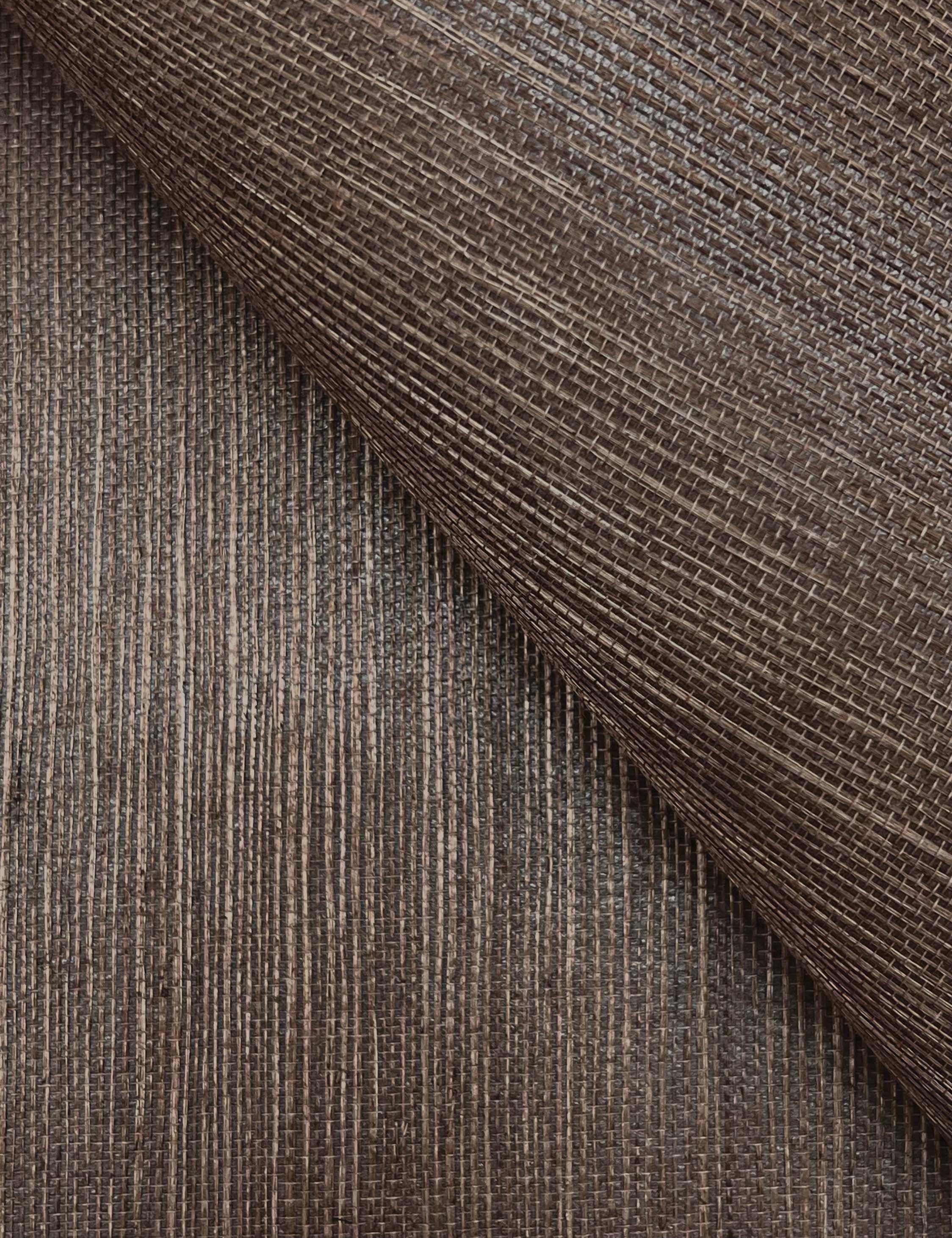 Beale Grasscloth Wallpaper Swatch, Mink