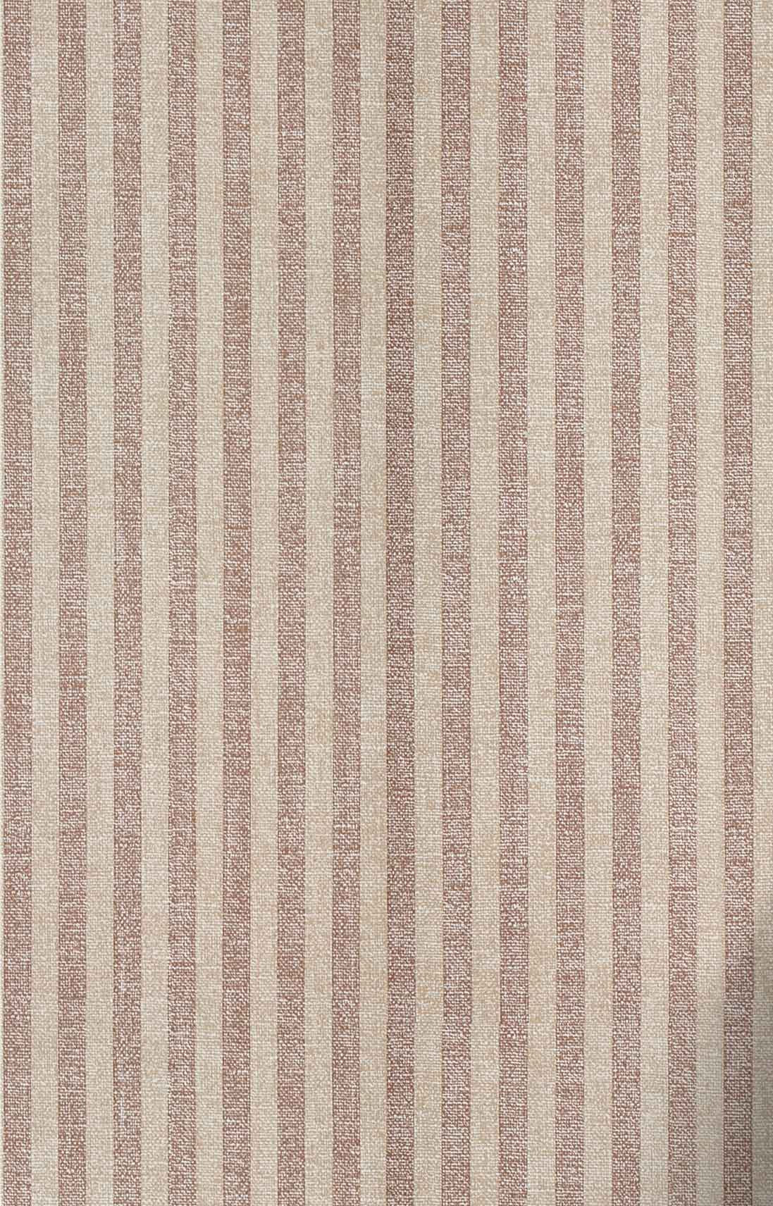 Charles Street Stripe Textured Peel + Stick Wallpaper by Jeremiah Brent, Ecru & Brown - Swatch