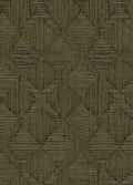 Hoffmann Faux Sisal Textured Peel and Stick Wallpaper by Jeremiah Brent, Olive - Swatch