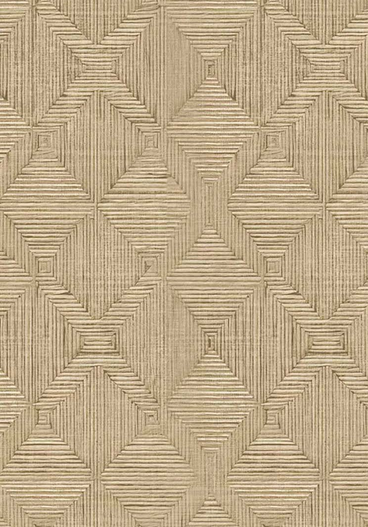 Hoffmann Faux Sisal Textured Peel and Stick Wallpaper by Jeremiah Brent, Cream - Swatch