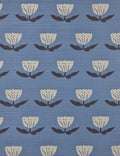 Janna Grasscloth Wallpaper Swatch by Sarah Sherman Samuel, Cornflower