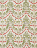 Linfield Cotton Fabric Swatch, Red and Green