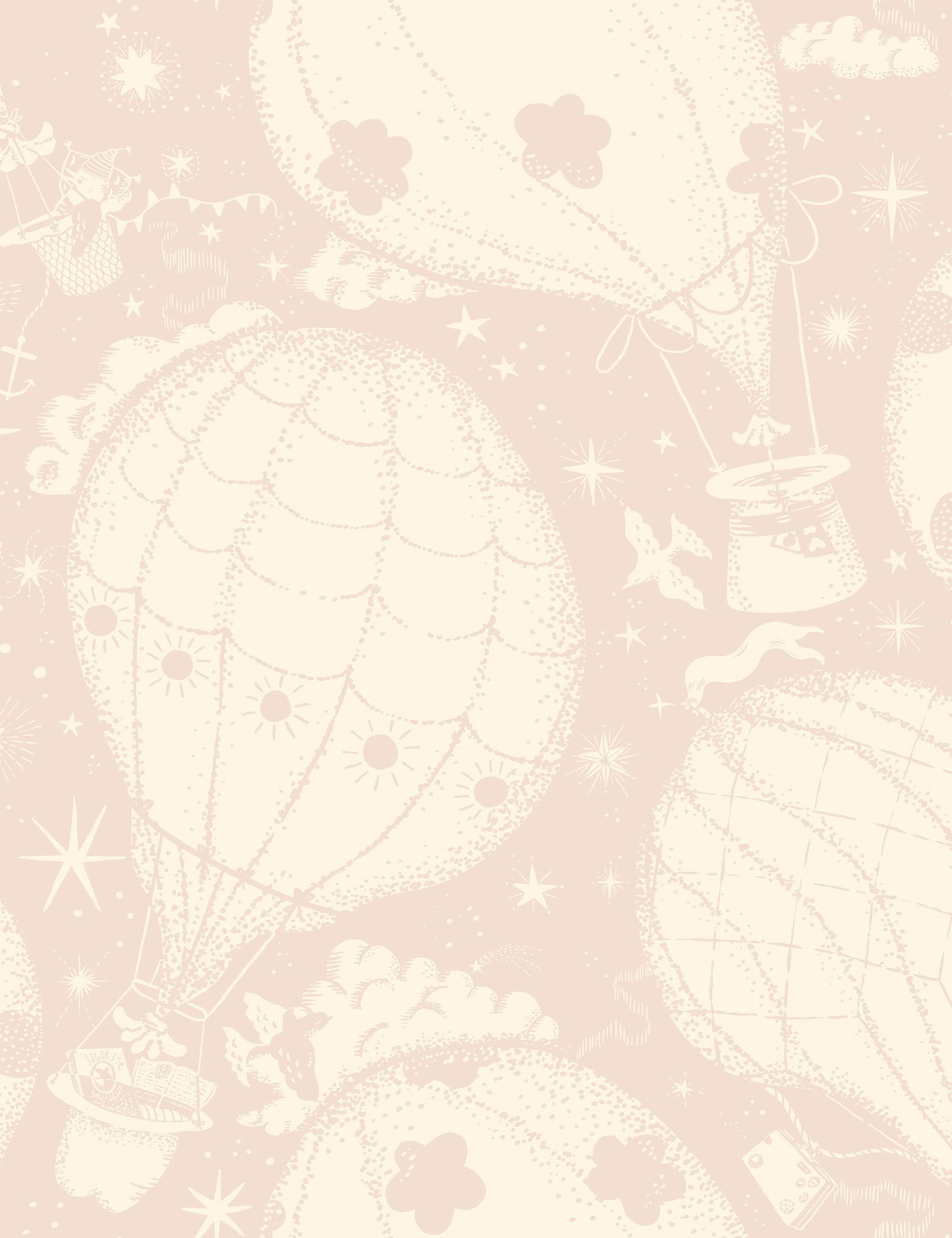 Ballongerna Wallpaper Swatch, Pink