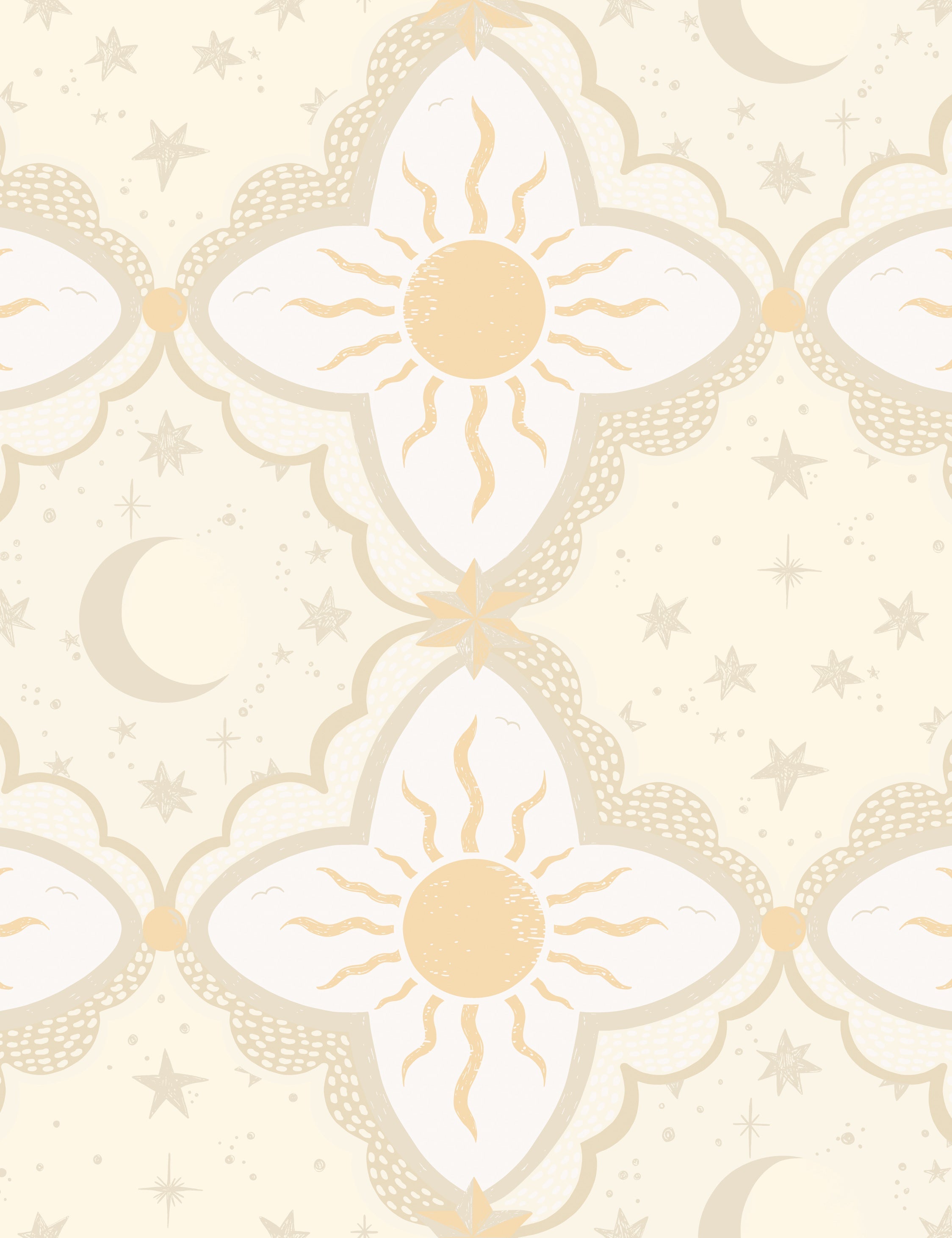 Sol & Mane Wallpaper Swatch, Tangerine