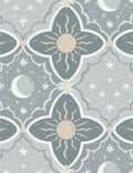Sol & Mane Wallpaper Swatch, Blue