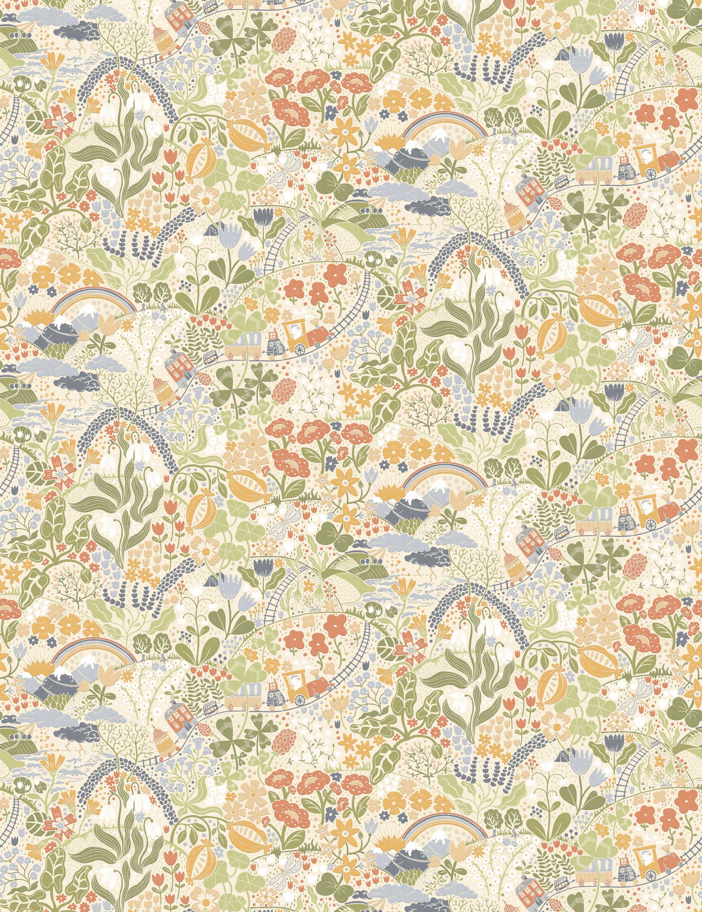 Taget Mural Wallpaper Swatch, Yellow