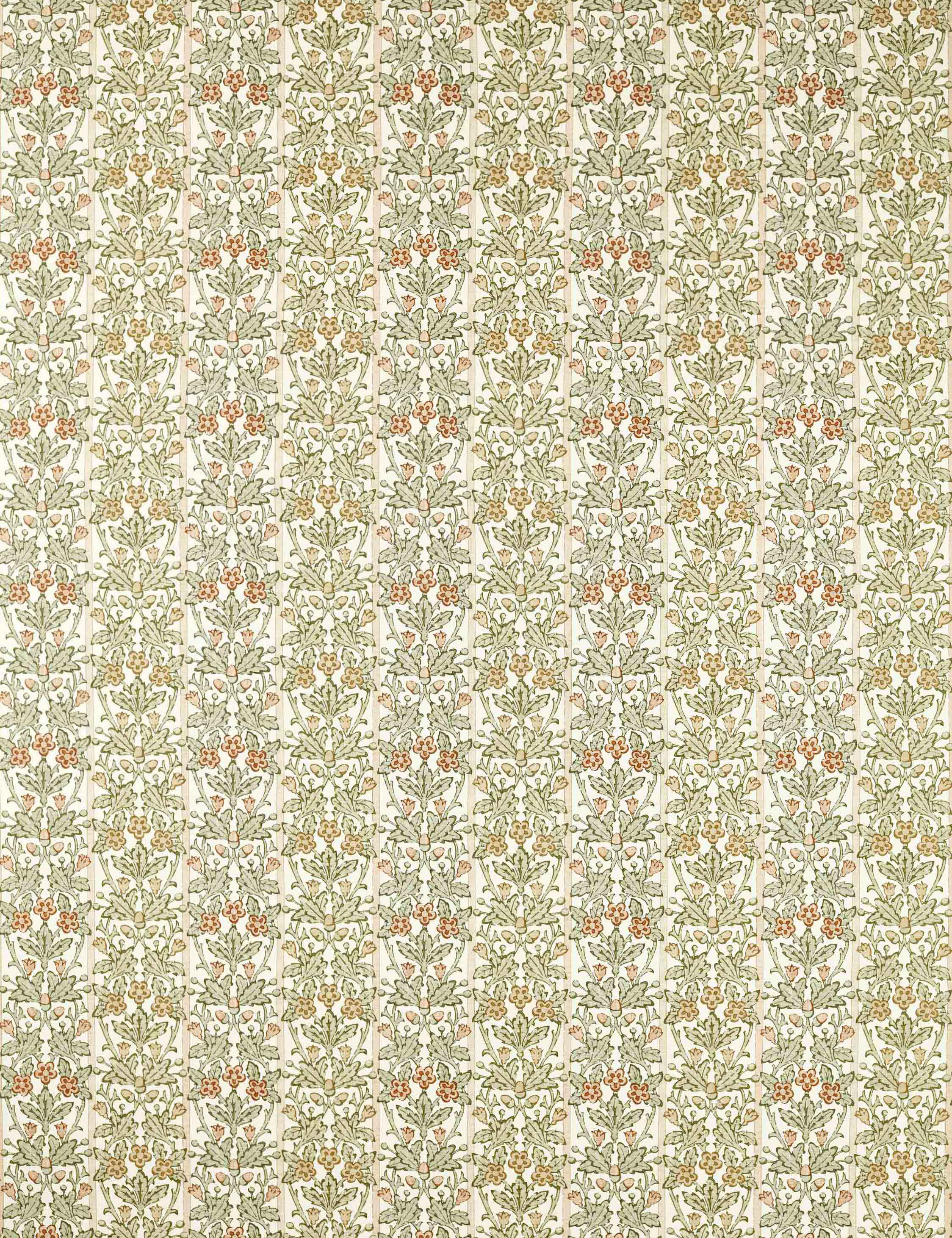 Oak & Blossom Linen Blend Fabric by Morris & Co.