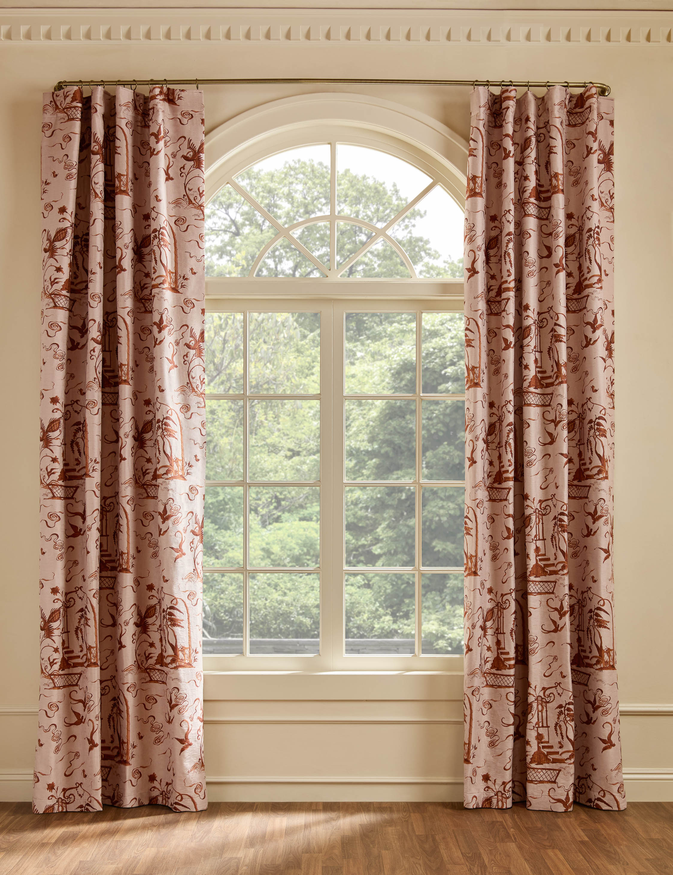 Misha Toile Curtain Panel