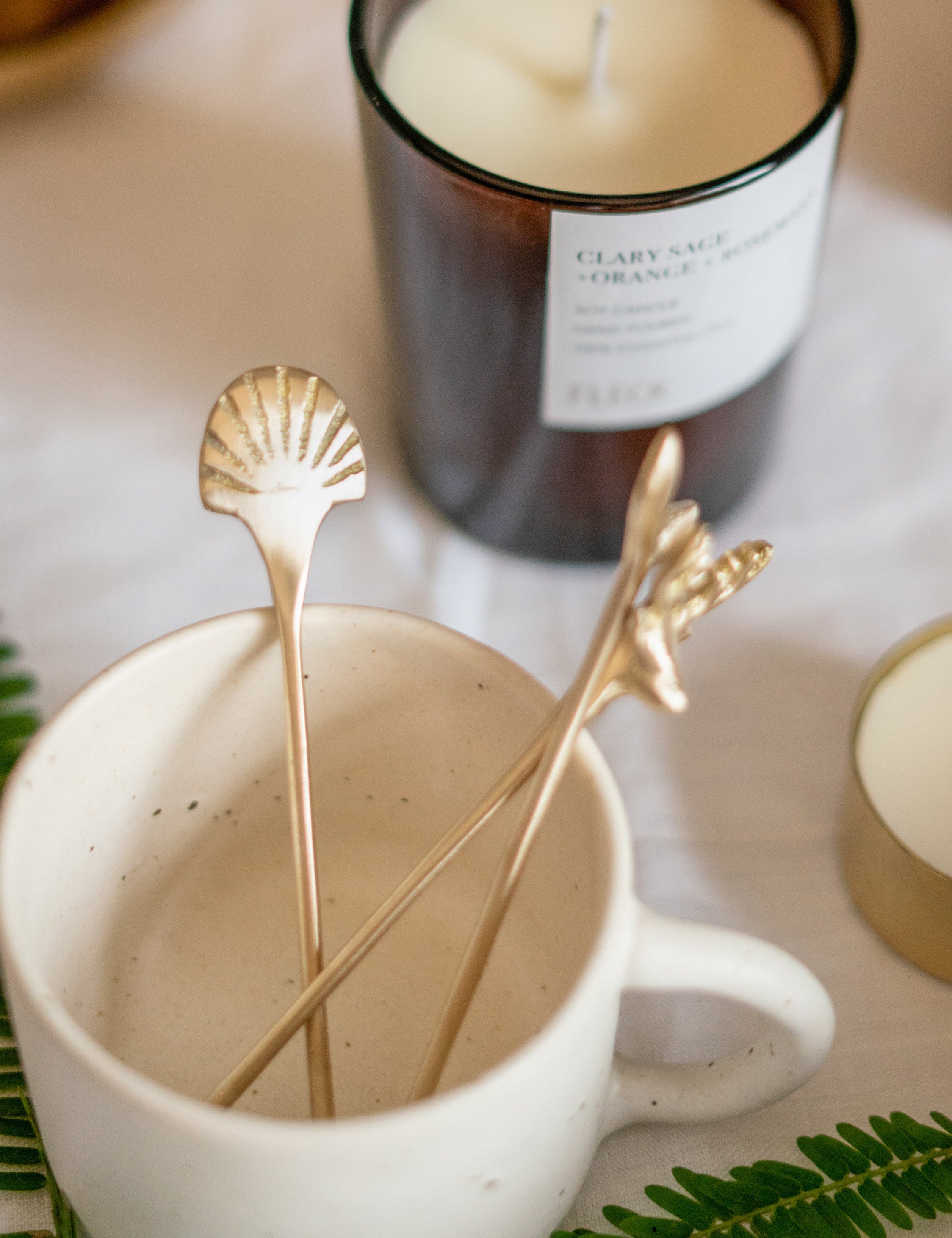 Seashell Stirrer (Set of 4) by Fleck