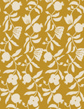 Pome Floral Wallpaper Swatch by Sarah Sherman Samuel, Ochre