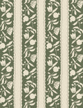 Pome Stripe Wallpaper Swatch by Sarah Sherman Samuel, Olive