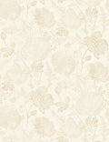 Poppies Textured Peel and Stick Wallpaper Swatch by Pure Salt, Ivory