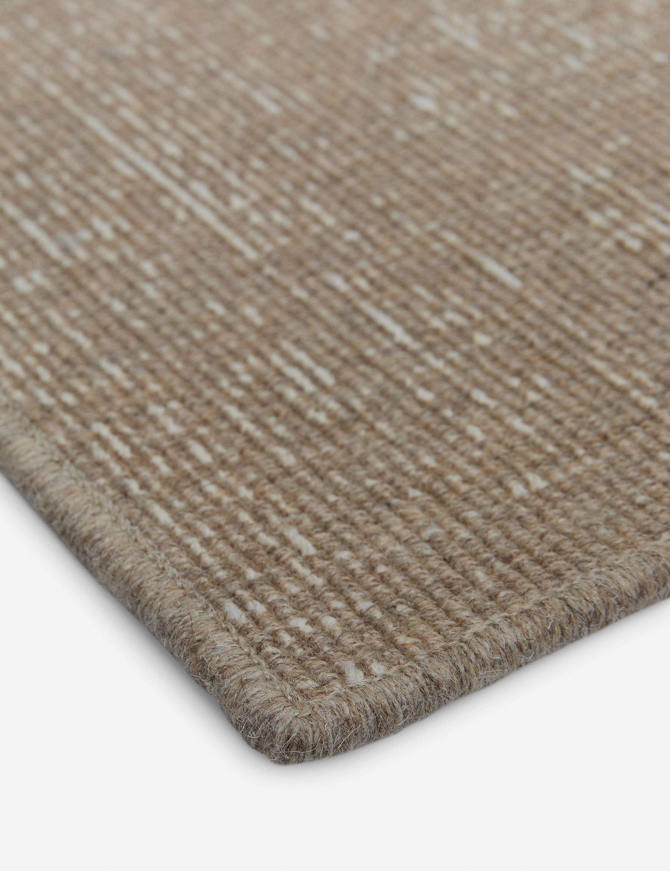 Custom Polina Flatweave Wool Rug, Weathered Oak Swatch 5.5in x 6in