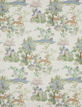 Roland Viscose Fabric Swatch, Sage and Blue