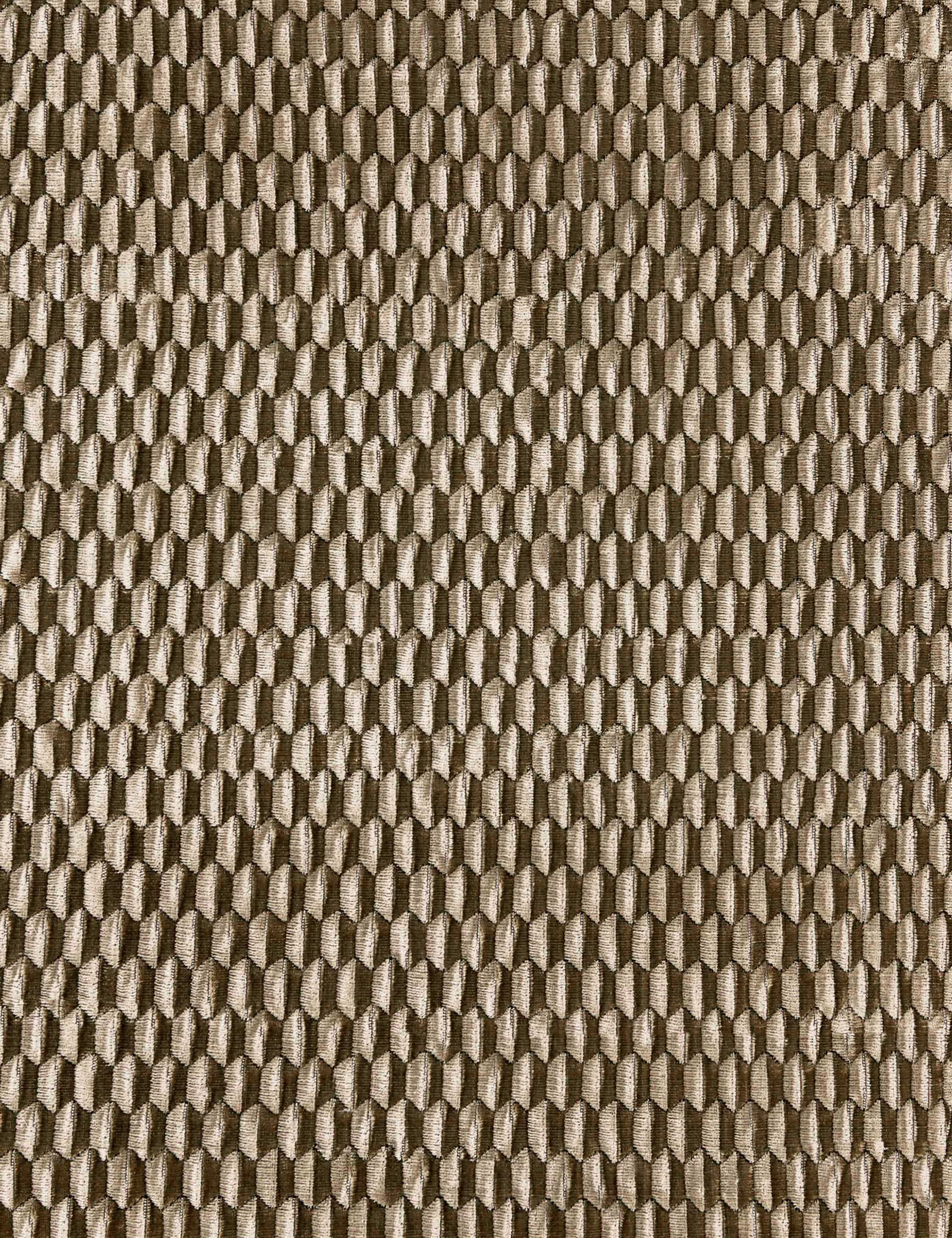Allegra Velvet Fabric Swatch by Scalamandre, Fawn