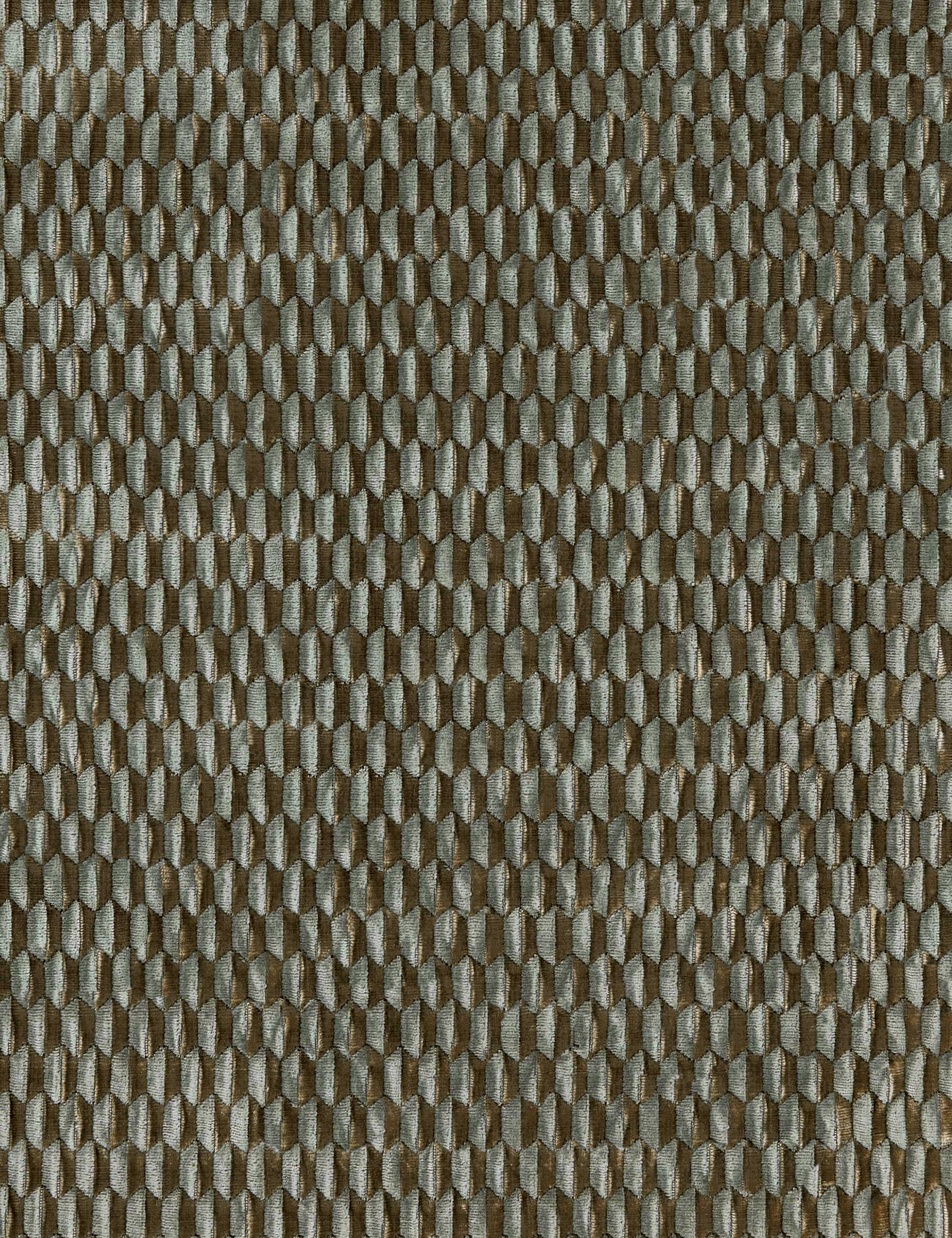 Allegra Velvet Fabric Swatch by Scalamandre, Mineral