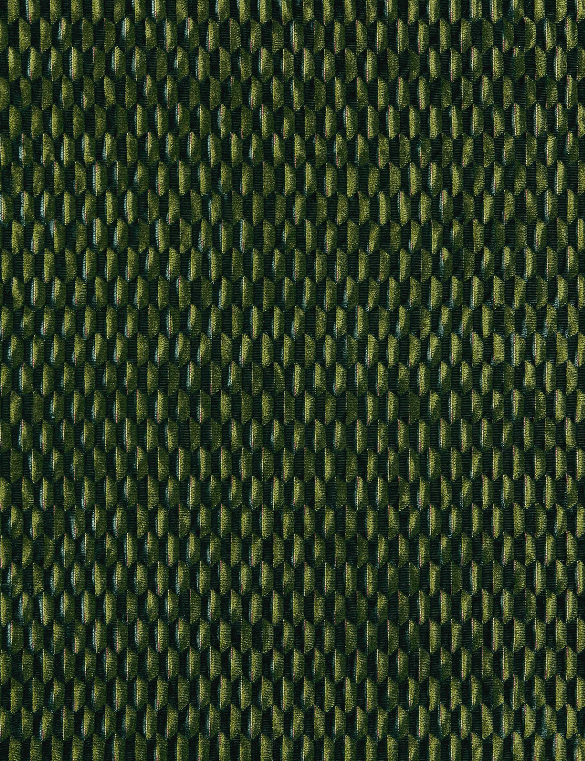Allegra Velvet Fabric Swatch by Scalamandre, Emerald