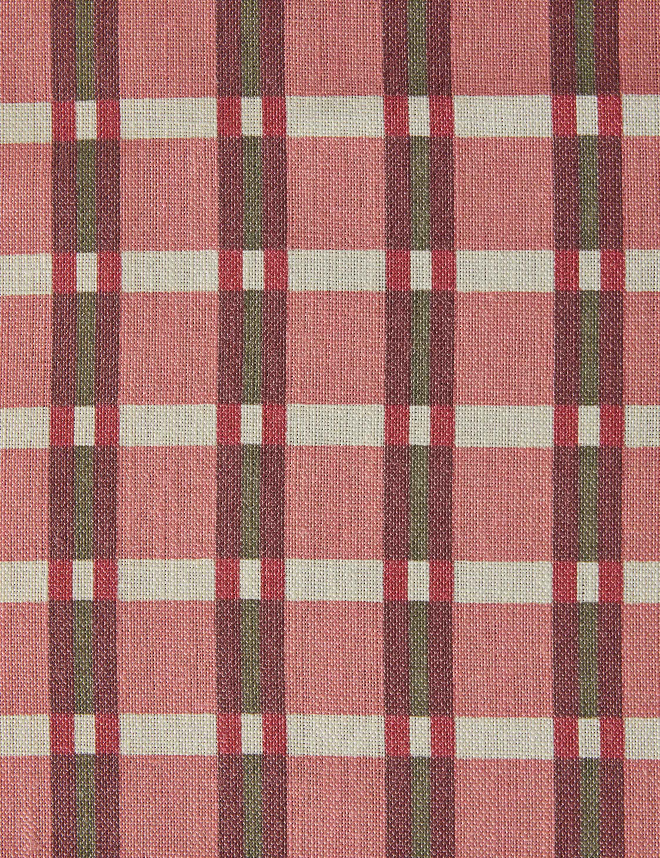 Sadie Linen Fabric Swatch by Annie Coop, Pink