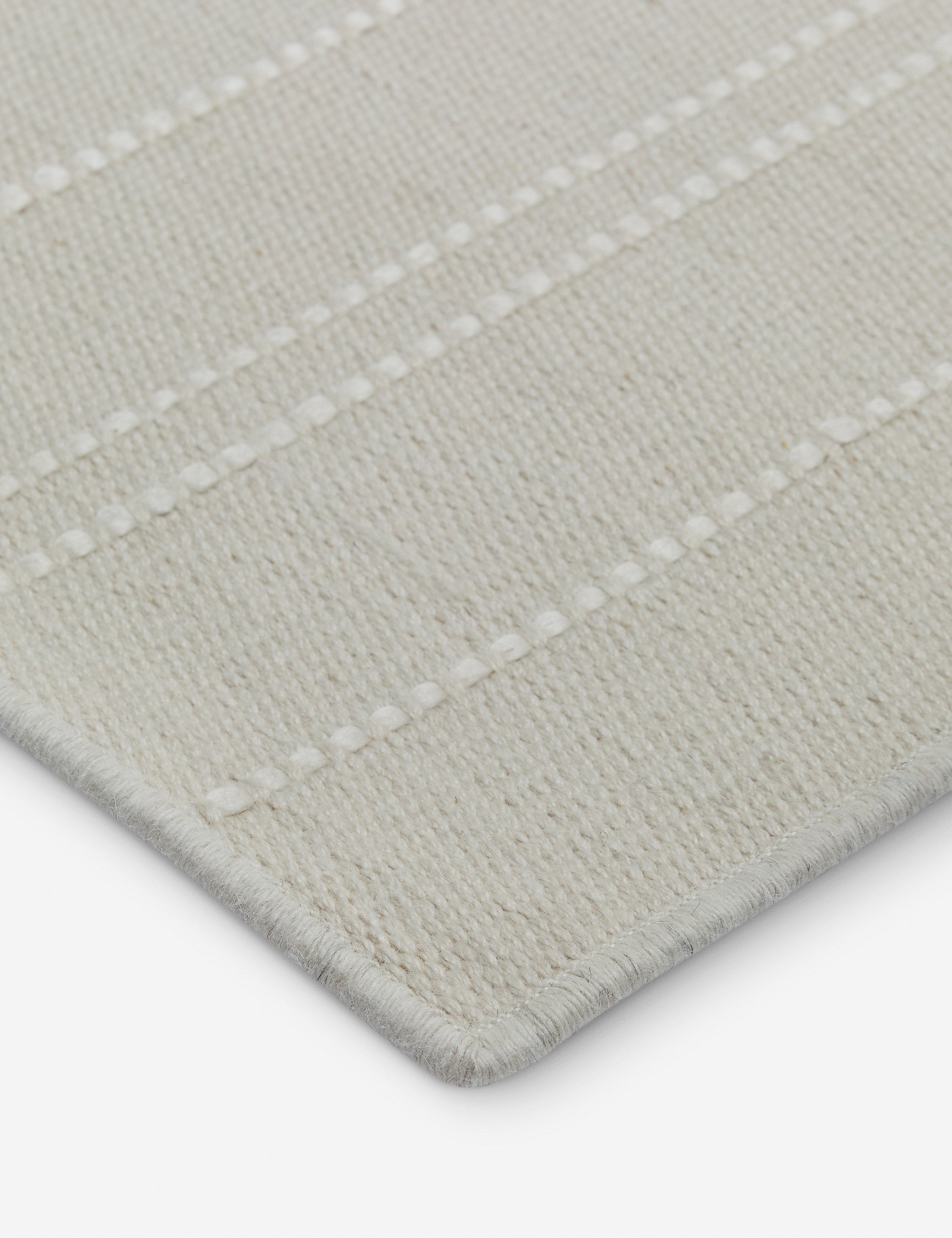 Custom Vellani Flatweave Rug, Ivory Swatch 5.5in x 6in