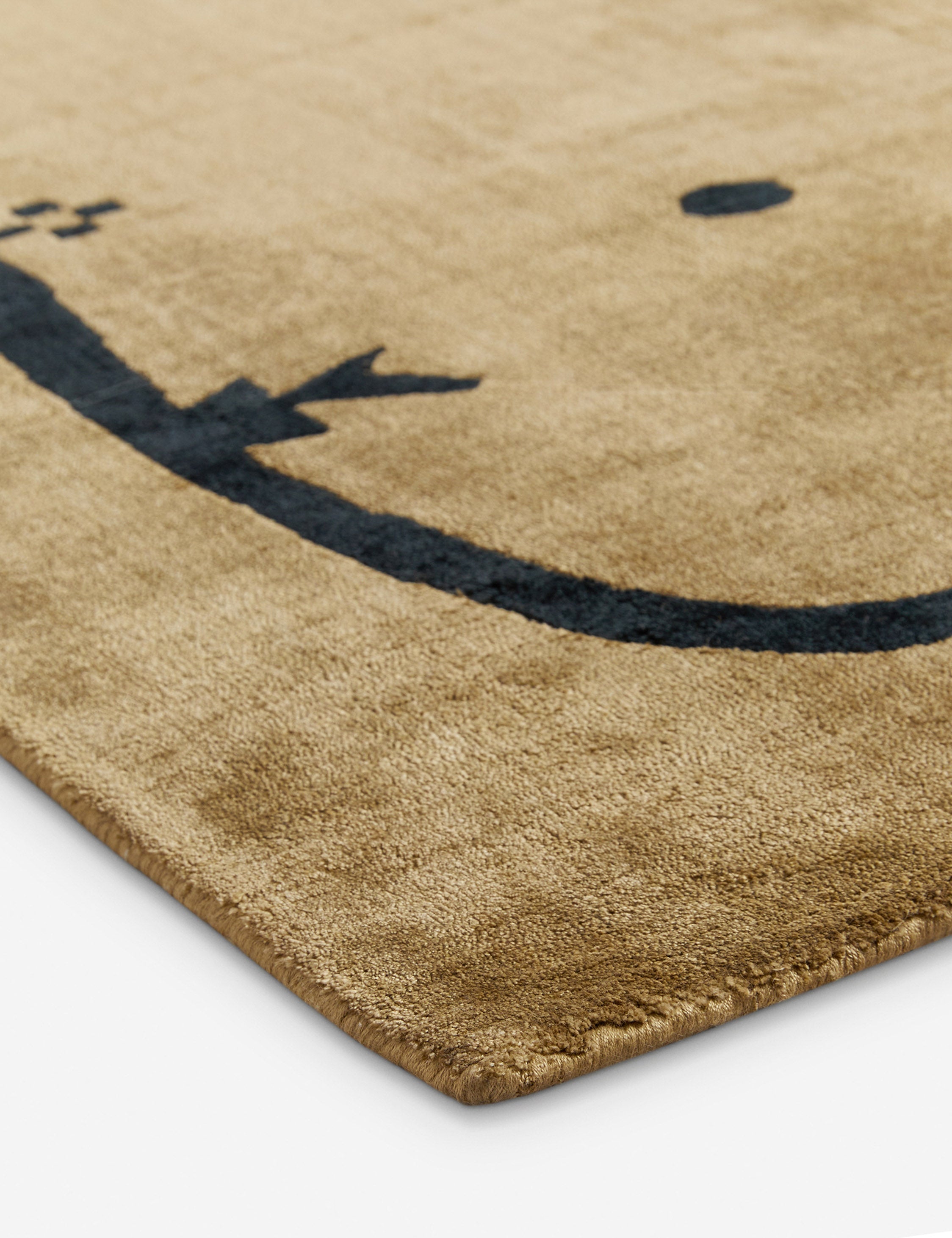 Village Hand-Loomed Viscose Rug Swatch by Sarah Sherman Samuel, Camel