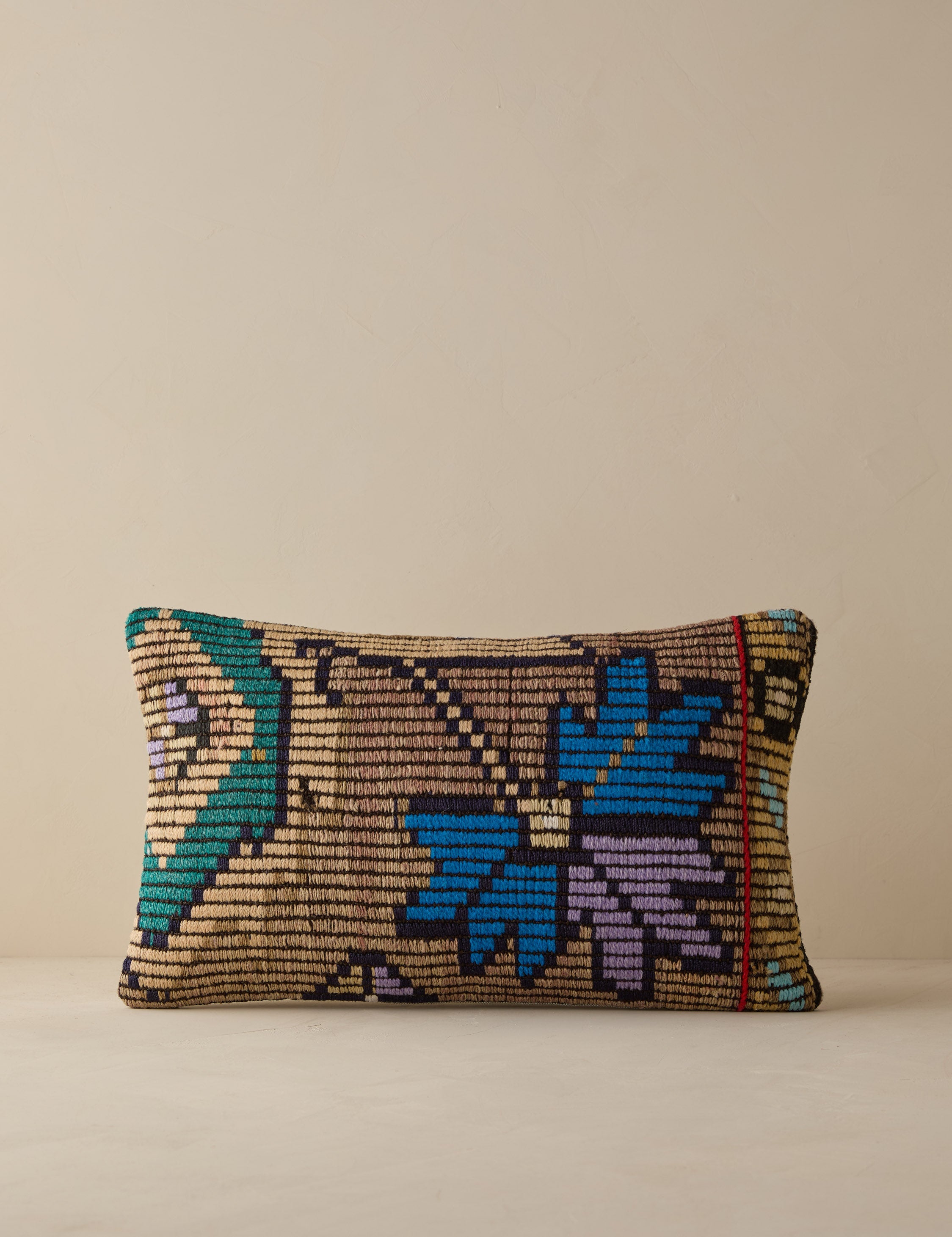 Vintage Lumbar Pillow No. 259, 12in x 20in