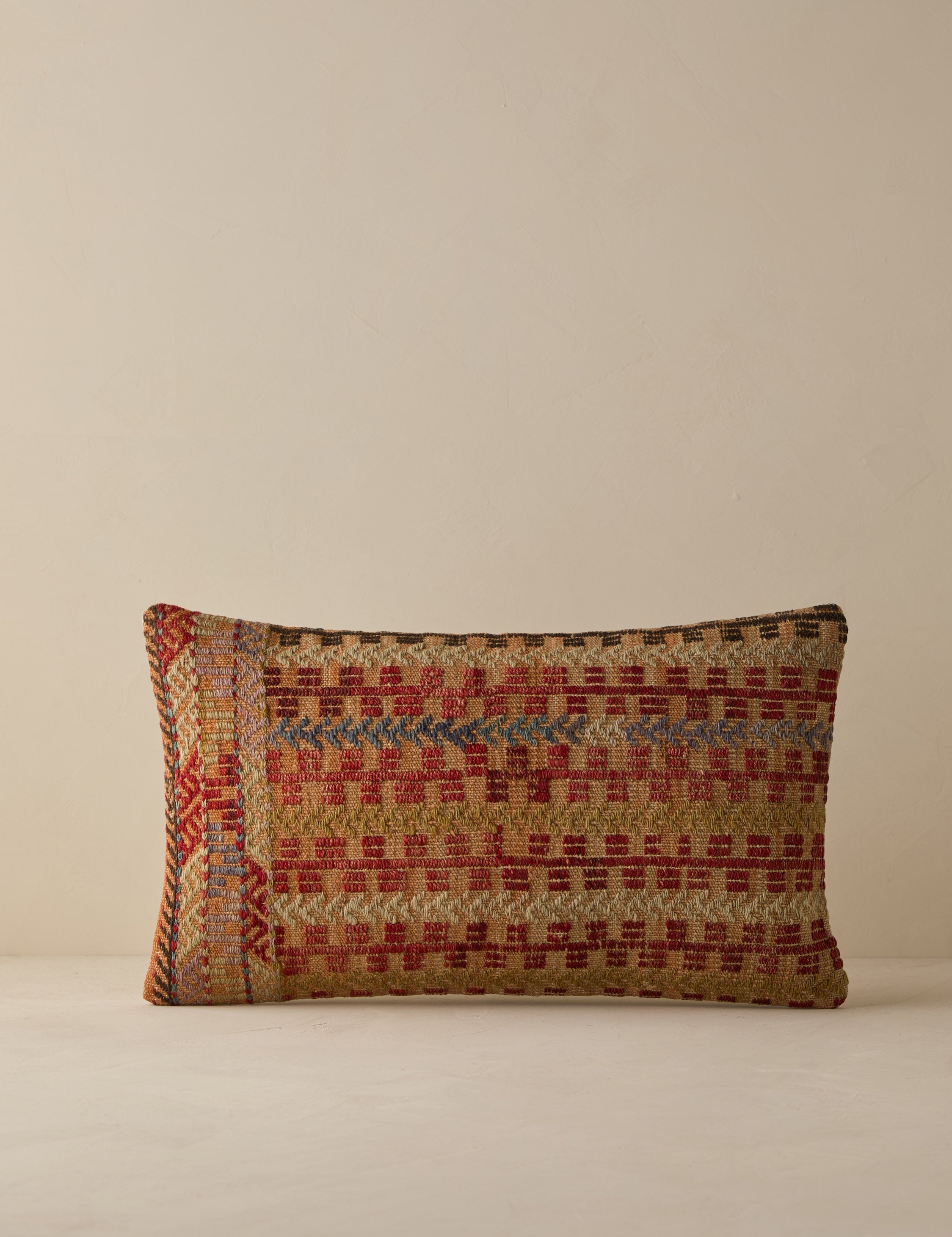 Vintage Lumbar Pillow No. 269, 12in x 20in