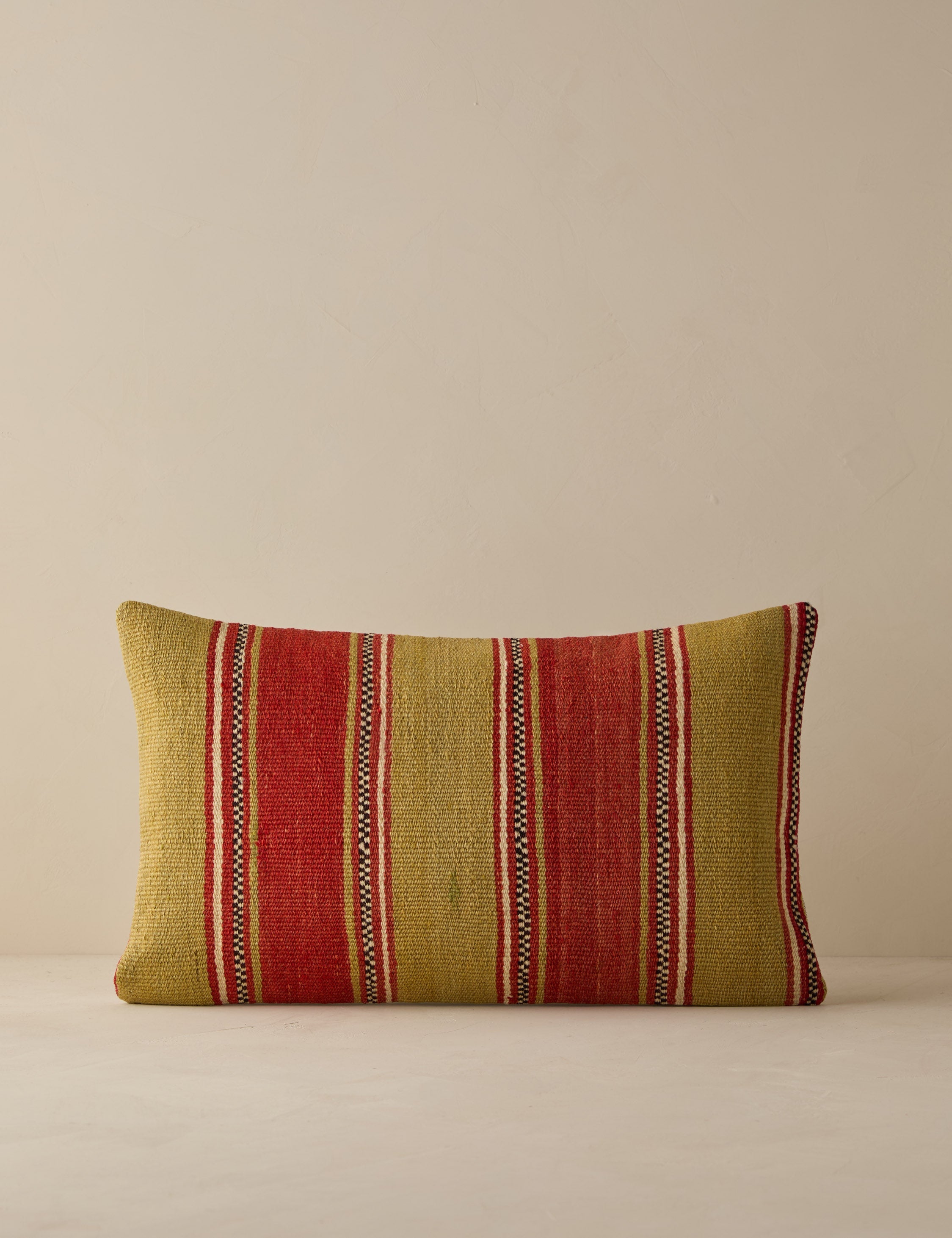 Vintage Lumbar Pillow No. 273, 12in x 20in