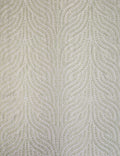 Willow Vine Embroidery Linen Fabric Swatch by Scalamandré, Celery
