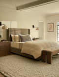 Laba Linen Silk Box Pillow by DISC Interiors