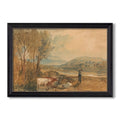 Lulworth Castle Dorset C 1820 Jmw Turner Custom Framed Canvas