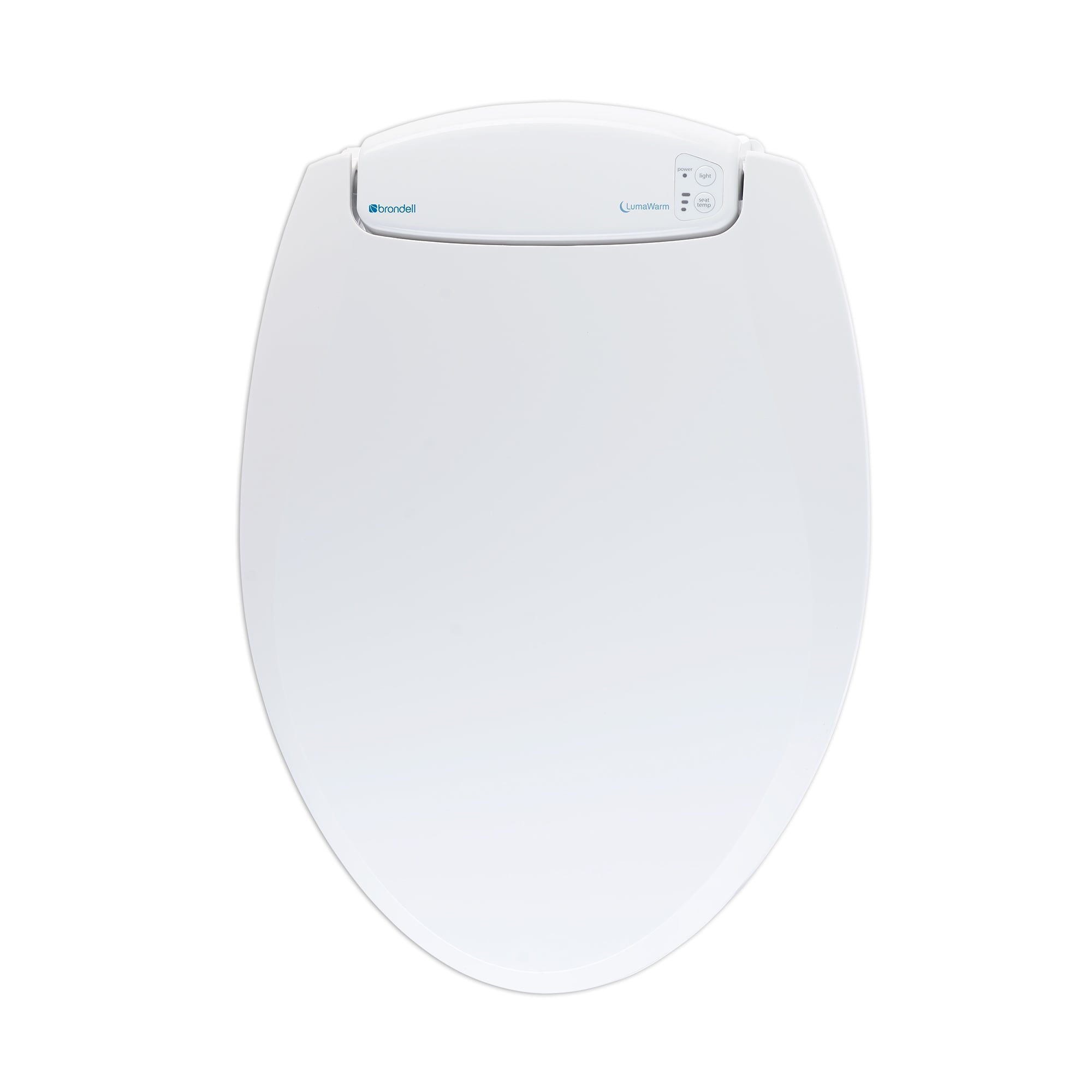 Lumawarm Round White Heated Nightlight Toilet Seat