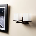 Lumi Frosted Glass 2 Light Wall Sconce 7.25 H X 12.5 W X 6 D