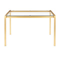 Fuji Contemporary Glam Gold Dining Table N A